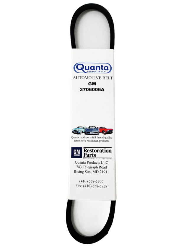 1967 Firebird Power Steering Belt V-8 w/ AC, w/ A.I.R.