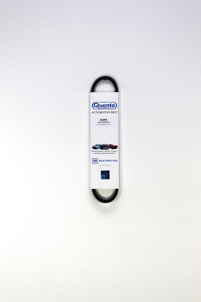 1975 Corvette Water Pump Belt, w/o AC