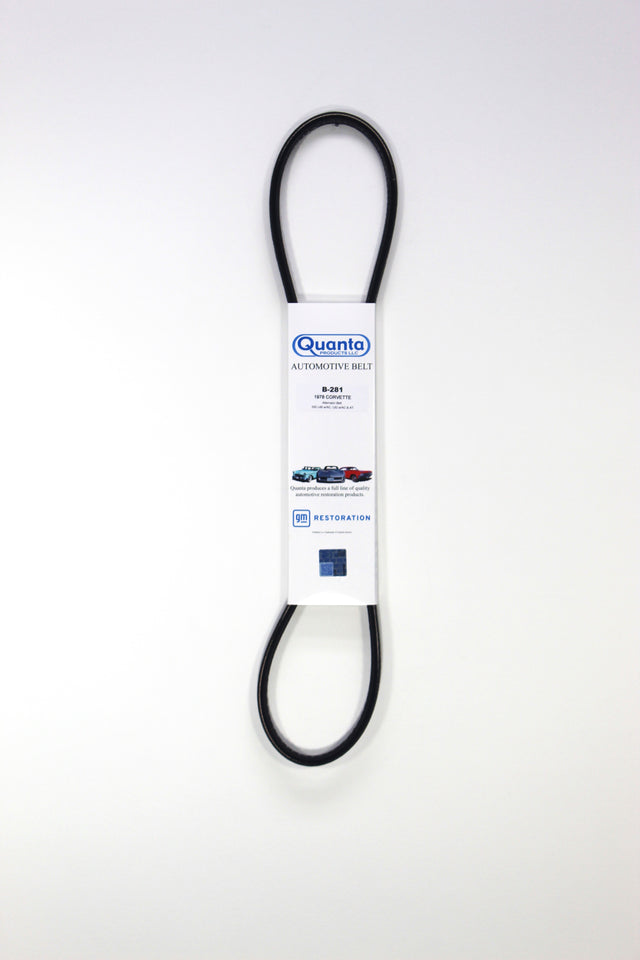 1978 Corvette Alternator Belt, L48 w/AC, L82 W/ AC & AT