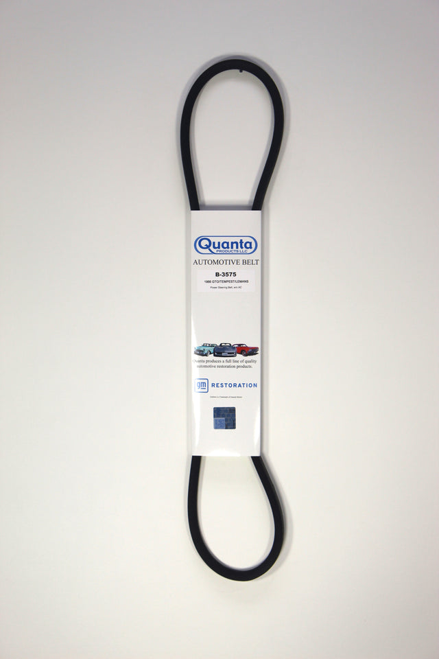 1966 GTO/Tempest/Lemans Power Steering Belt, V-8 w/o Air Conditioning