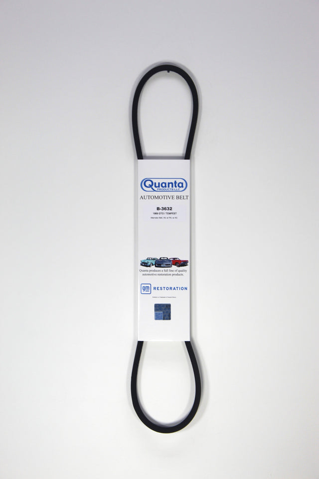 1969 GTO/Temp/Lemans/Firebird Alternator Belt V-8 w/P.S. & Air Conditioning