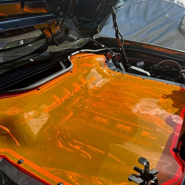 C8 Corvette Hard Top Convertible HTC Clear Engine Cover