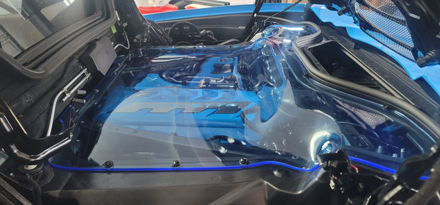 C8 Corvette Hard Top Convertible HTC Clear Engine Cover