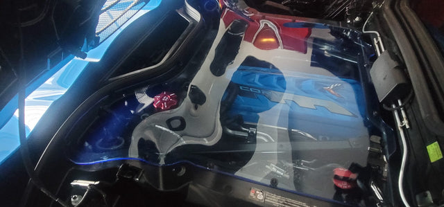 C8 Corvette Hard Top Convertible HTC Clear Engine Cover