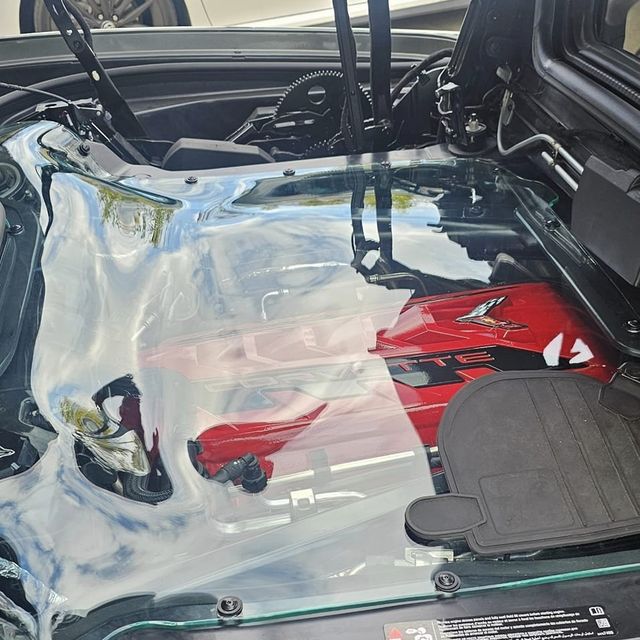 C8 Corvette Hard Top Convertible C8 HTC Clear Engine Cover