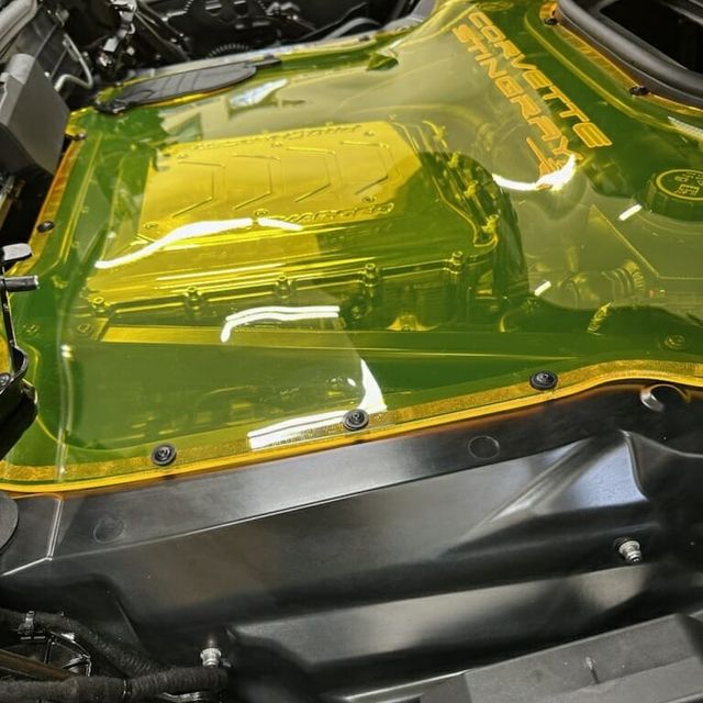 C8 Corvette Hard Top Convertible C8 HTC Clear Engine Cover